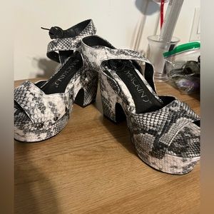 Snake Skin Heels